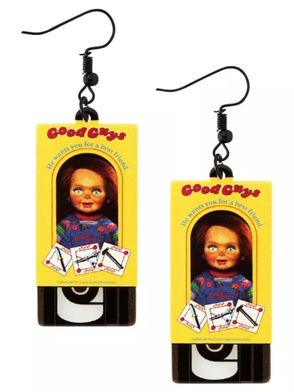 Chucky VHS Earrings